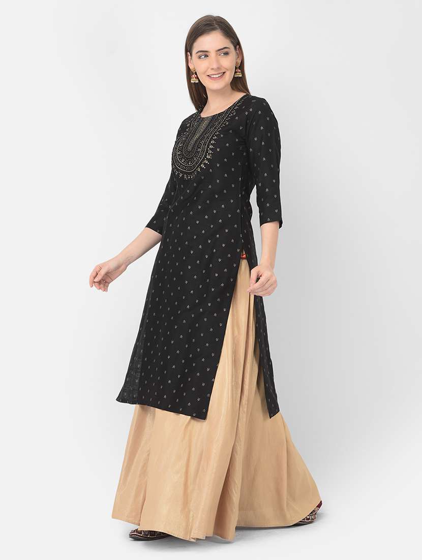 women's straight kurta - 18437112 -  Standard Image - 1