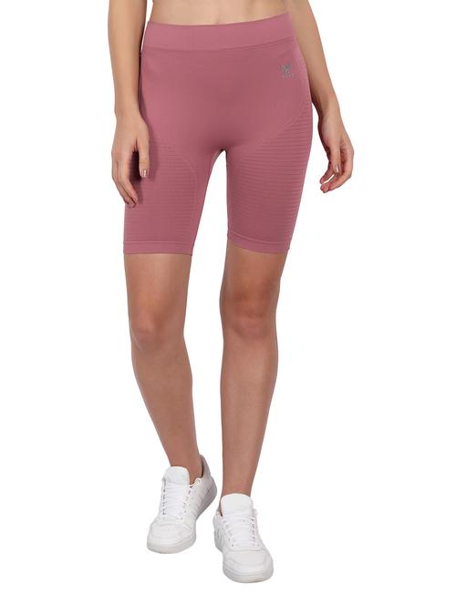 mid rise solid cycling shorts - 18437342 - Standard Image - 0