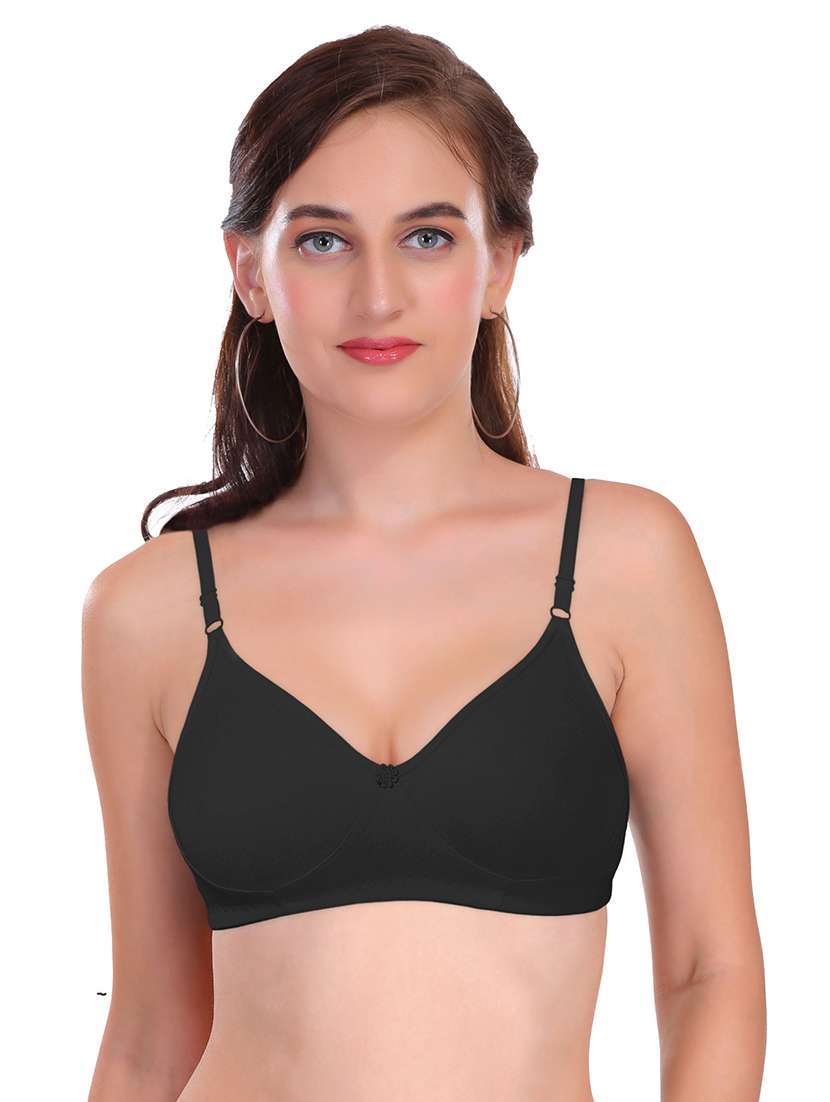 black non padded regular  bra