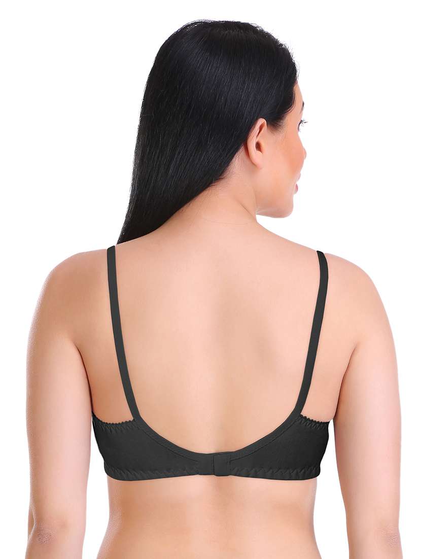 black lightly padded t-shirt bra - 18437525 -  Standard Image - 1