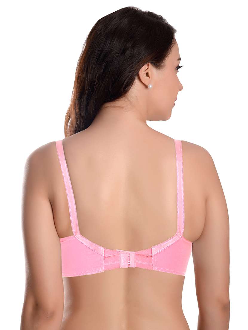 pink non padded regular bra - 18437652 -  Standard Image - 1
