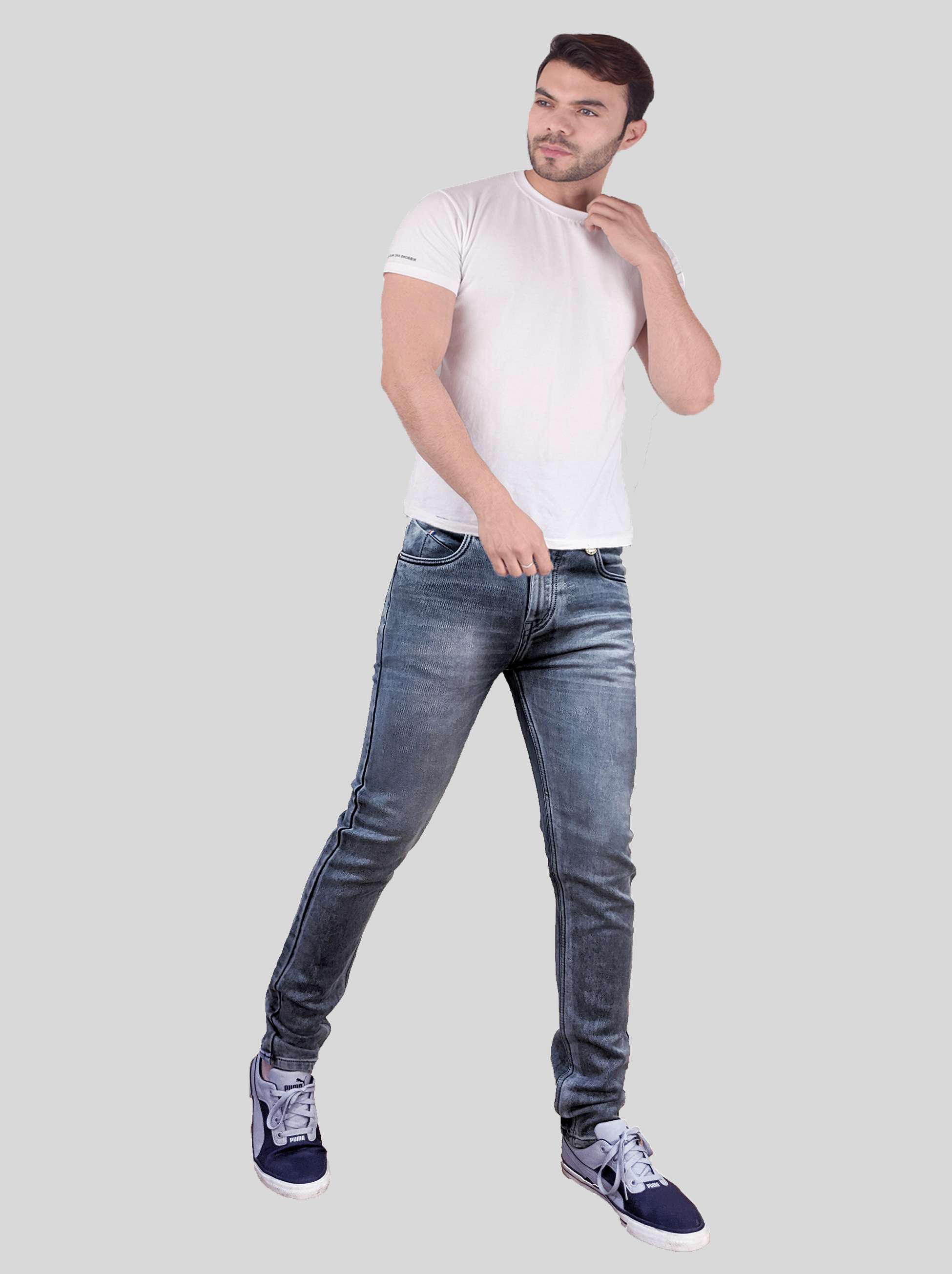 mens slim fit plain jeans - 18437702 -  Standard Image - 1