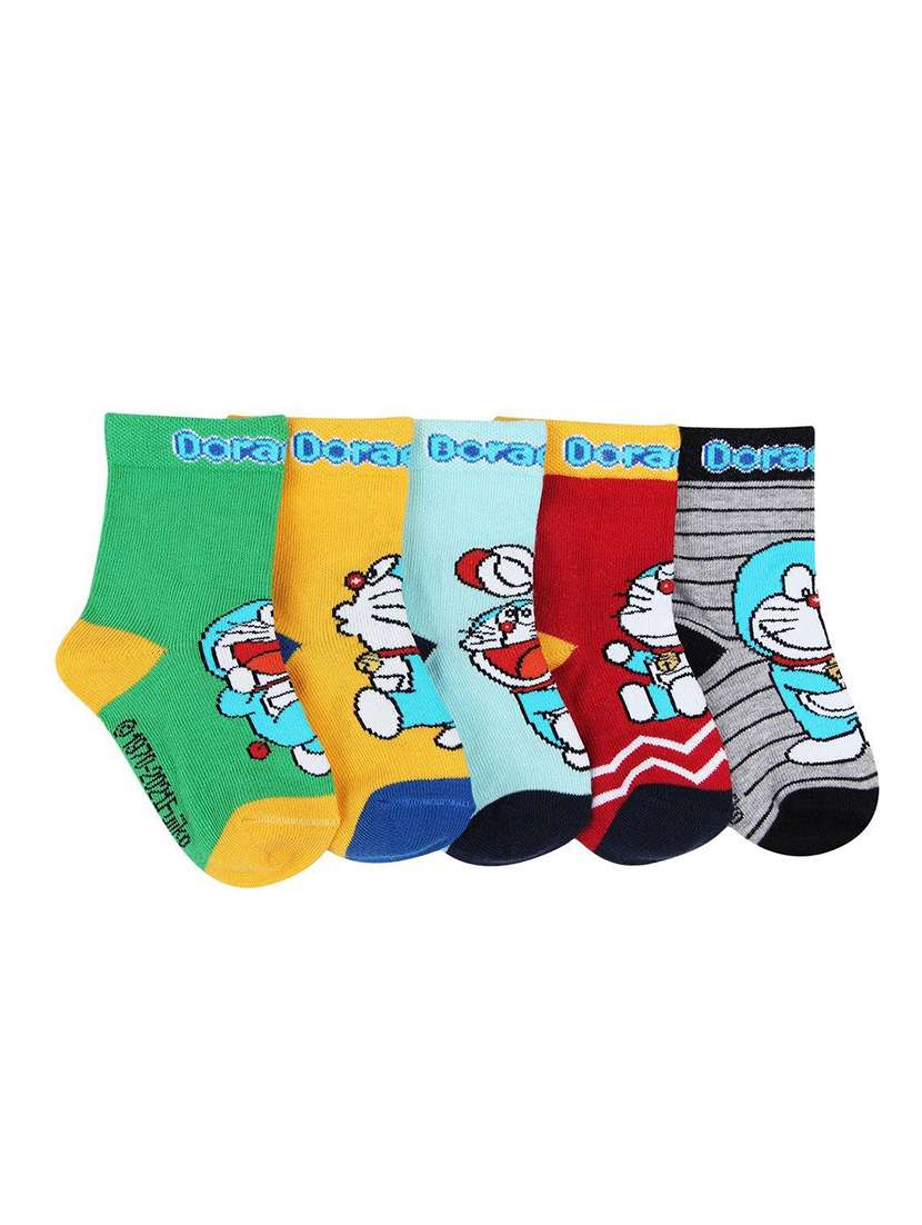 pack of 5 printed above ankle length sock