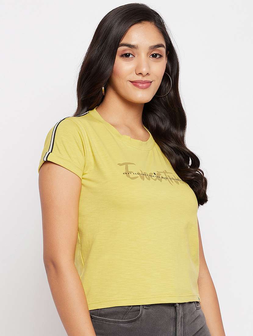 round neck typography tee  - 18438587 -  Standard Image - 1