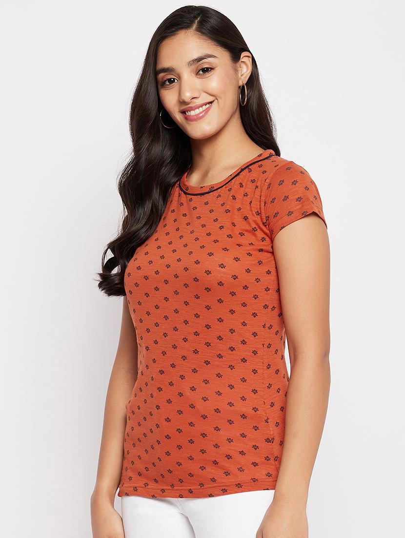 round neck printed tee  - 18438595 -  Standard Image - 1