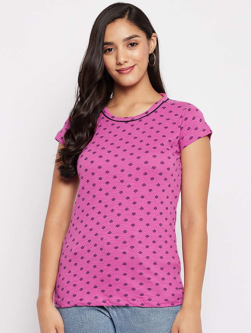 round neck printed tee 