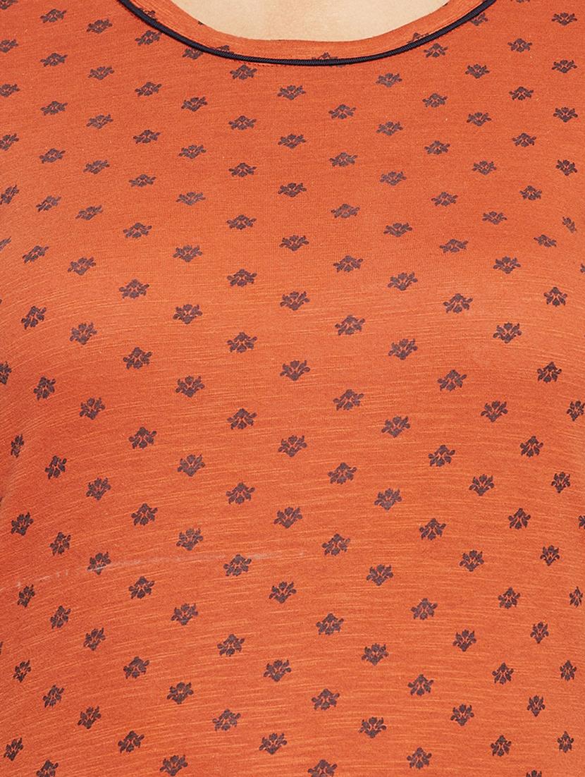 round neck printed tee - 18438598 - Standard Image - 4