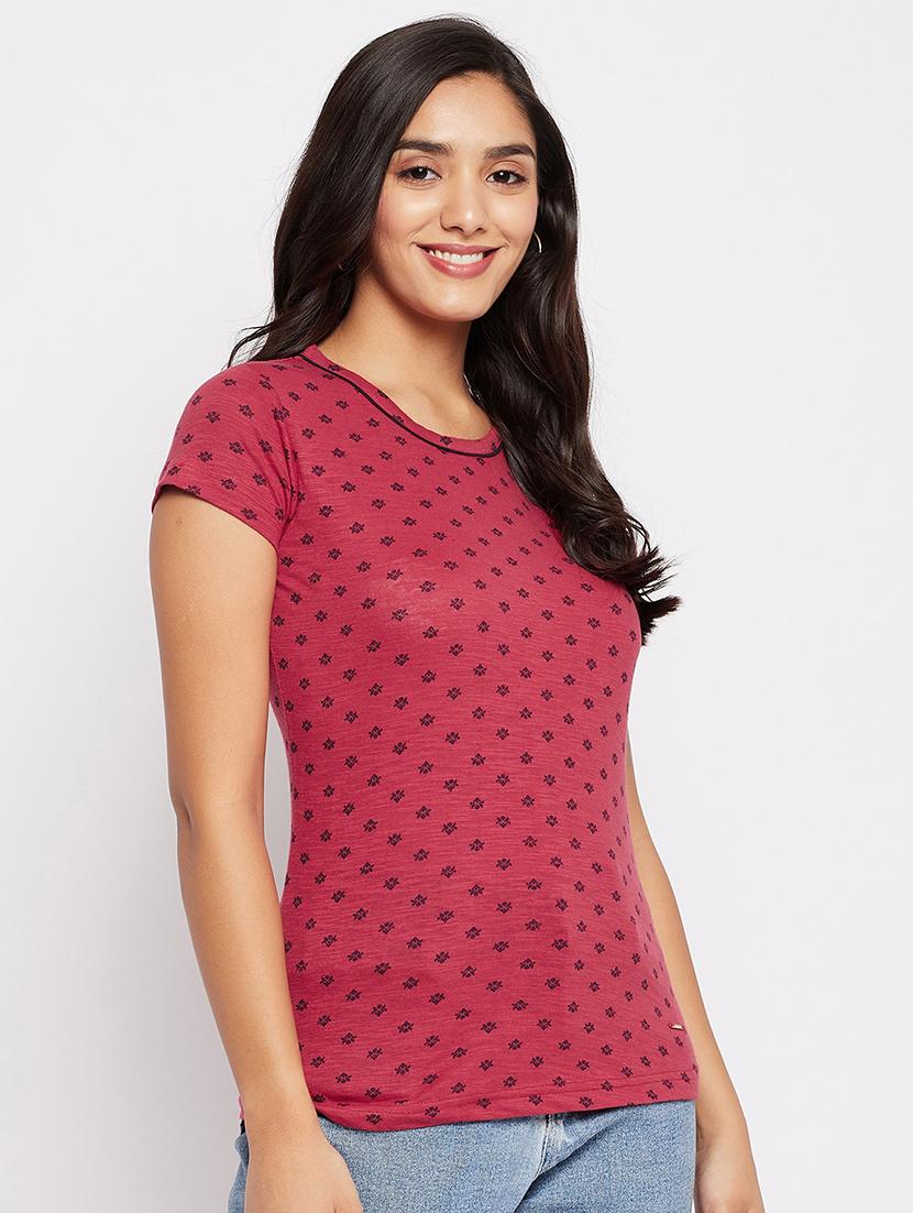 round neck printed tee - 18438600 - Standard Image - 1