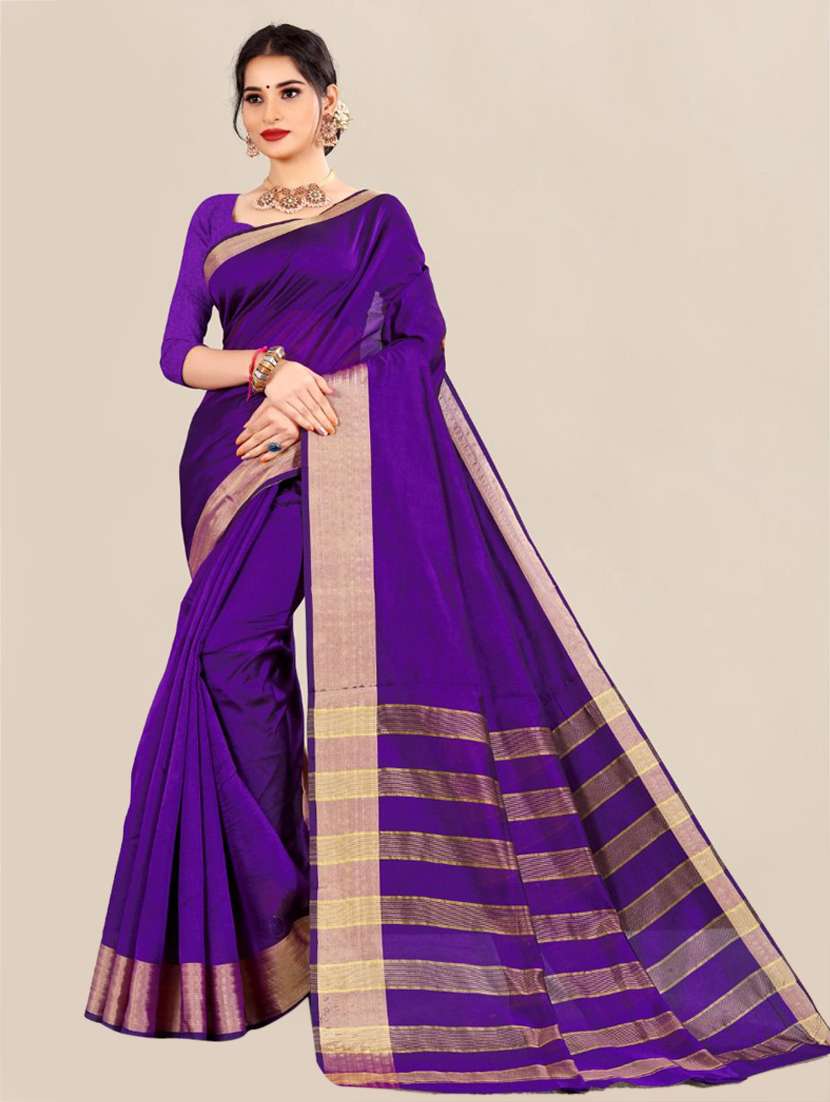 gold bordered kota doria saree with blouse