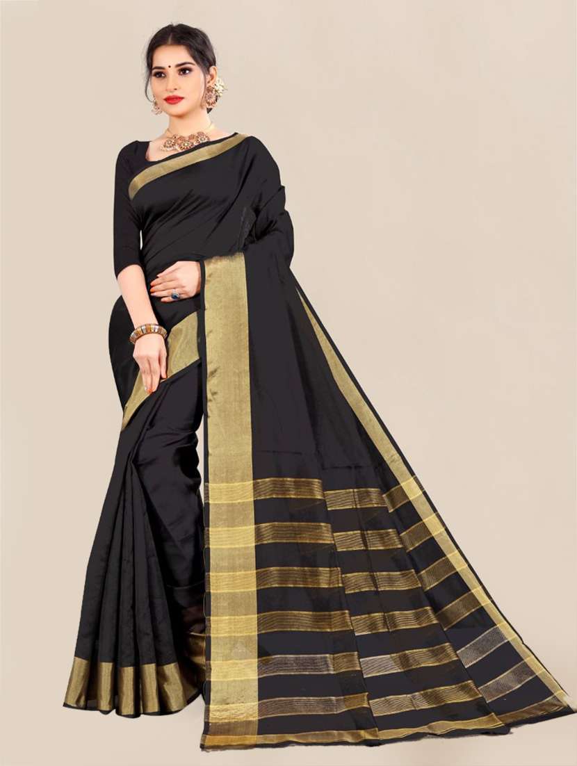gold bordered kota doria saree with blouse