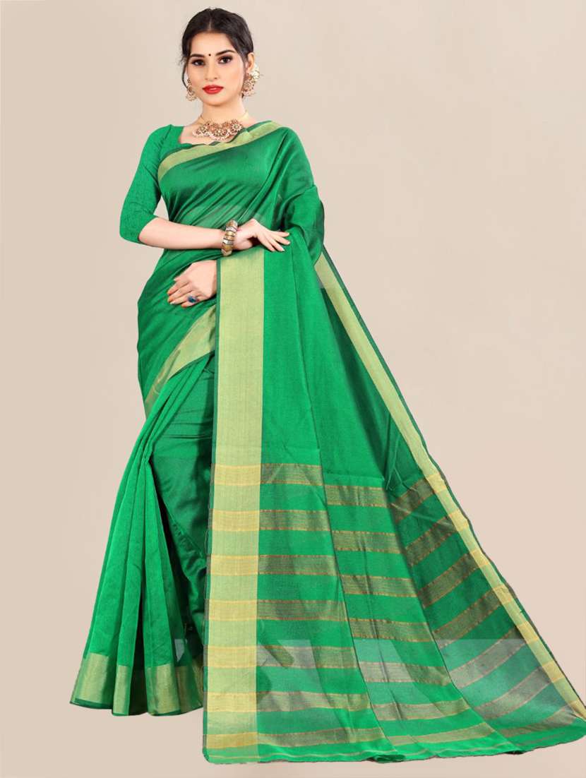 gold bordered kota doria saree with blouse