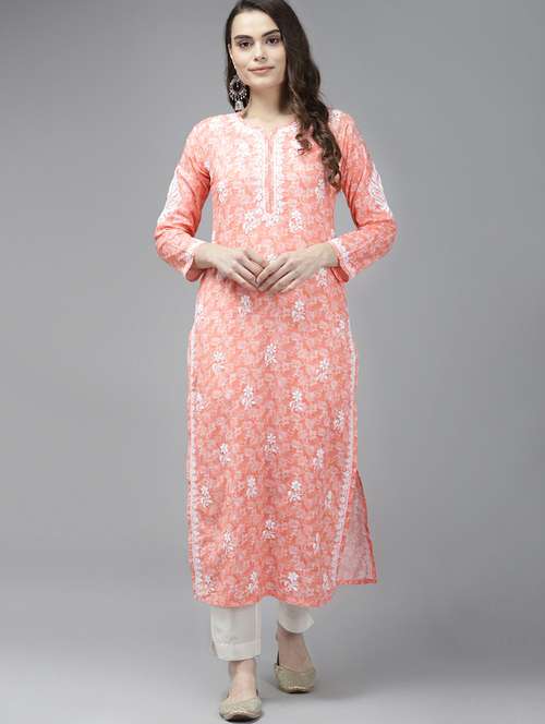 women's straight kurta - 18439711 - Standard Image - 0