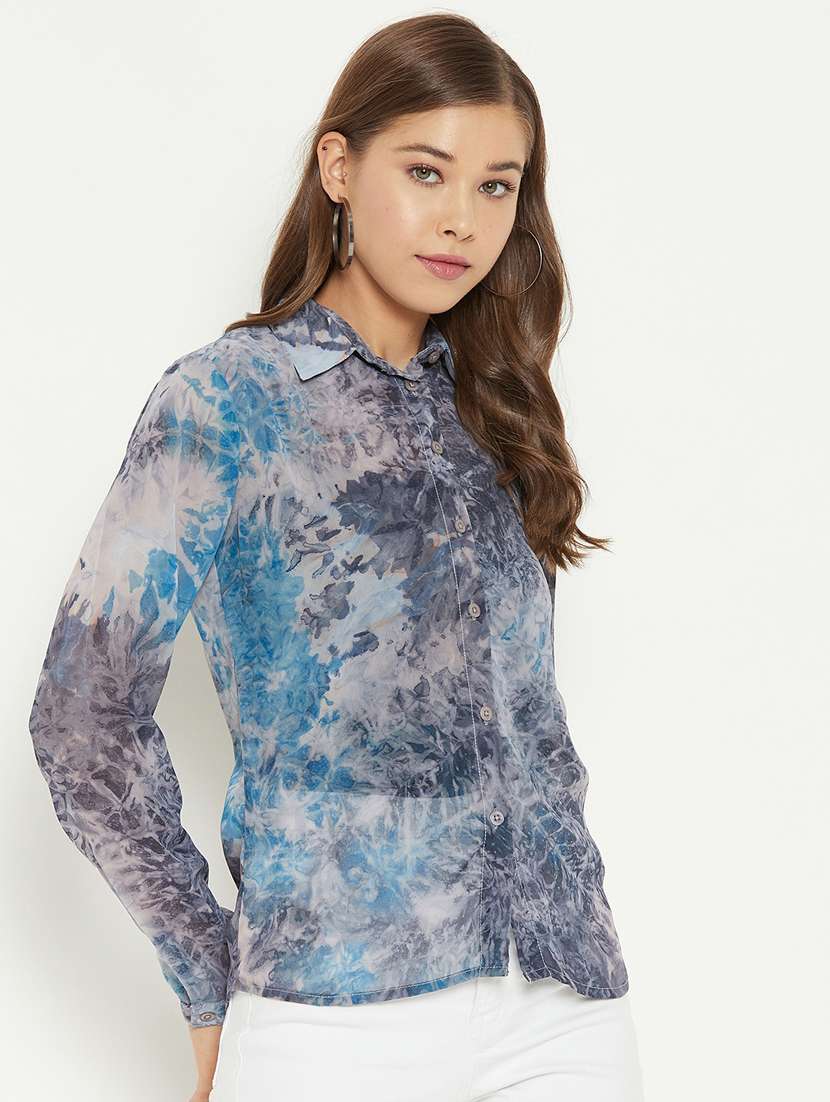 long sleeved printed regular shirt - 18439796 -  Standard Image - 1