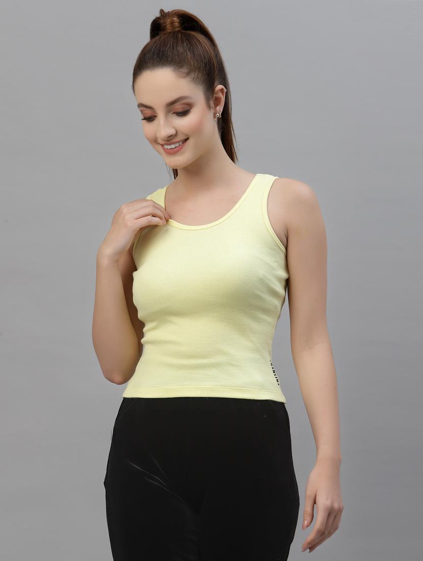 women's crop round neck top - 18439832 -  Zoom Image - 0