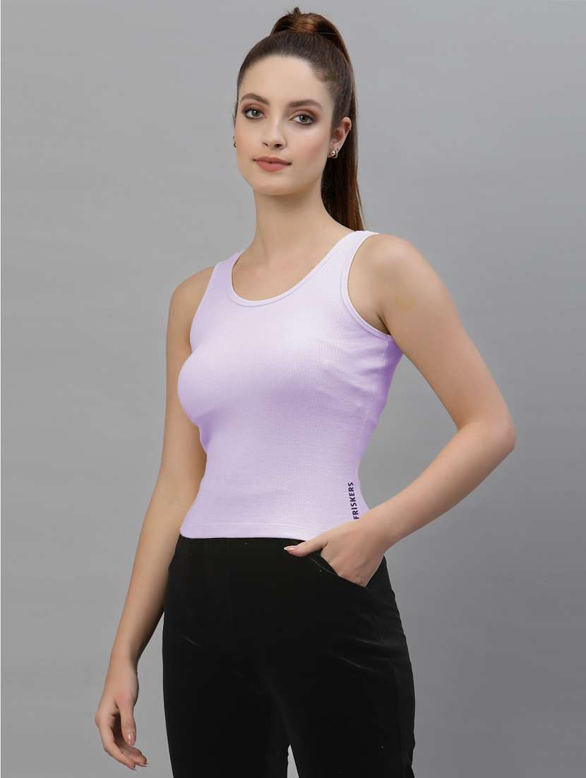 women's crop round neck top - 18439835 - Standard Image - 1