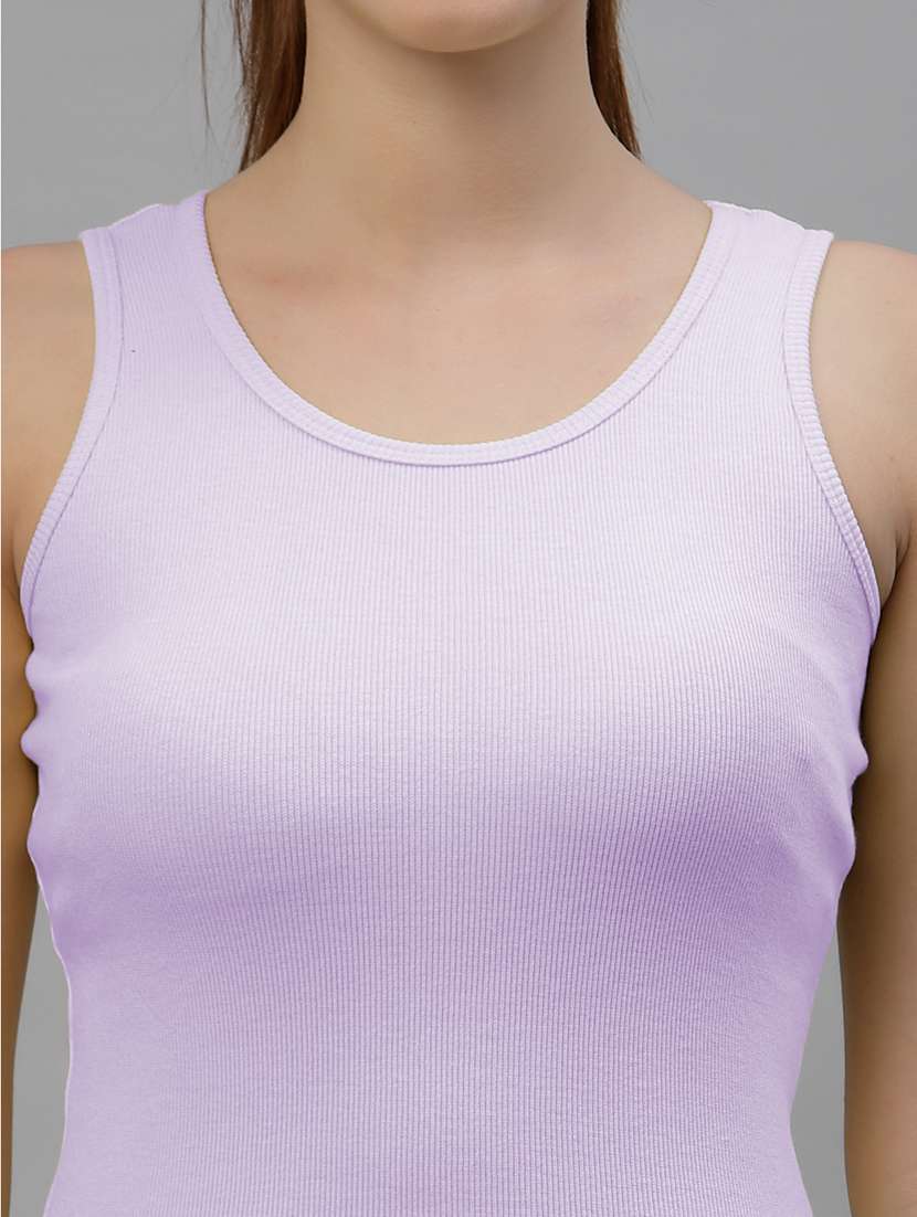 women's crop round neck top - 18439835 - Standard Image - 4