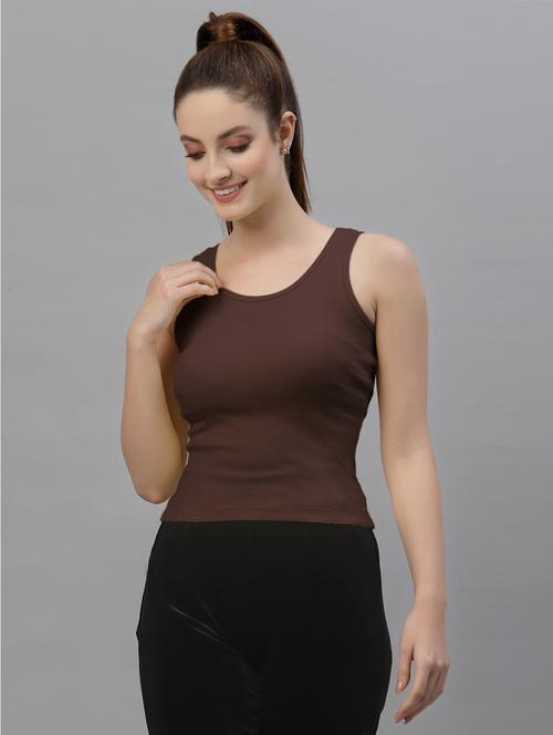 women's solid round neck top - 18439837 -  Standard Image - 0