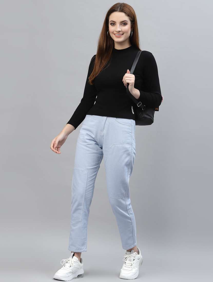 women's straight turtle neck top - 18439838 -  Standard Image - 4