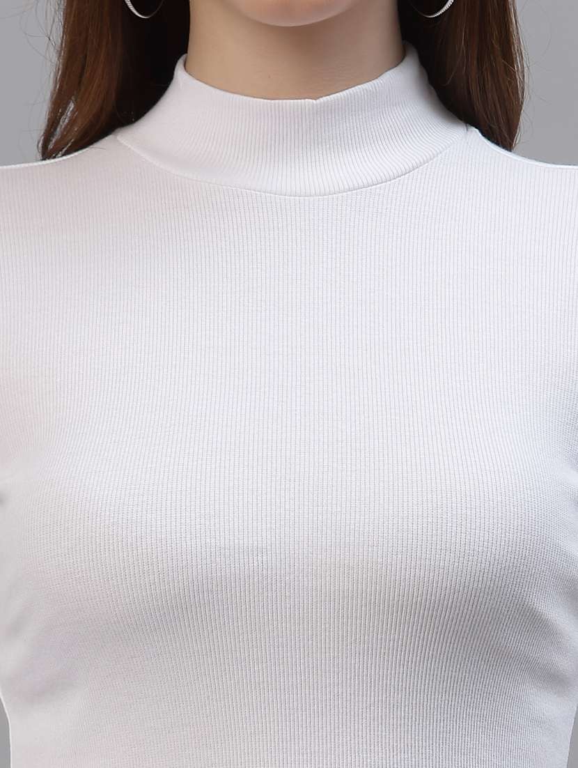 women's straight mock neck top - 18439839 -  Standard Image - 4