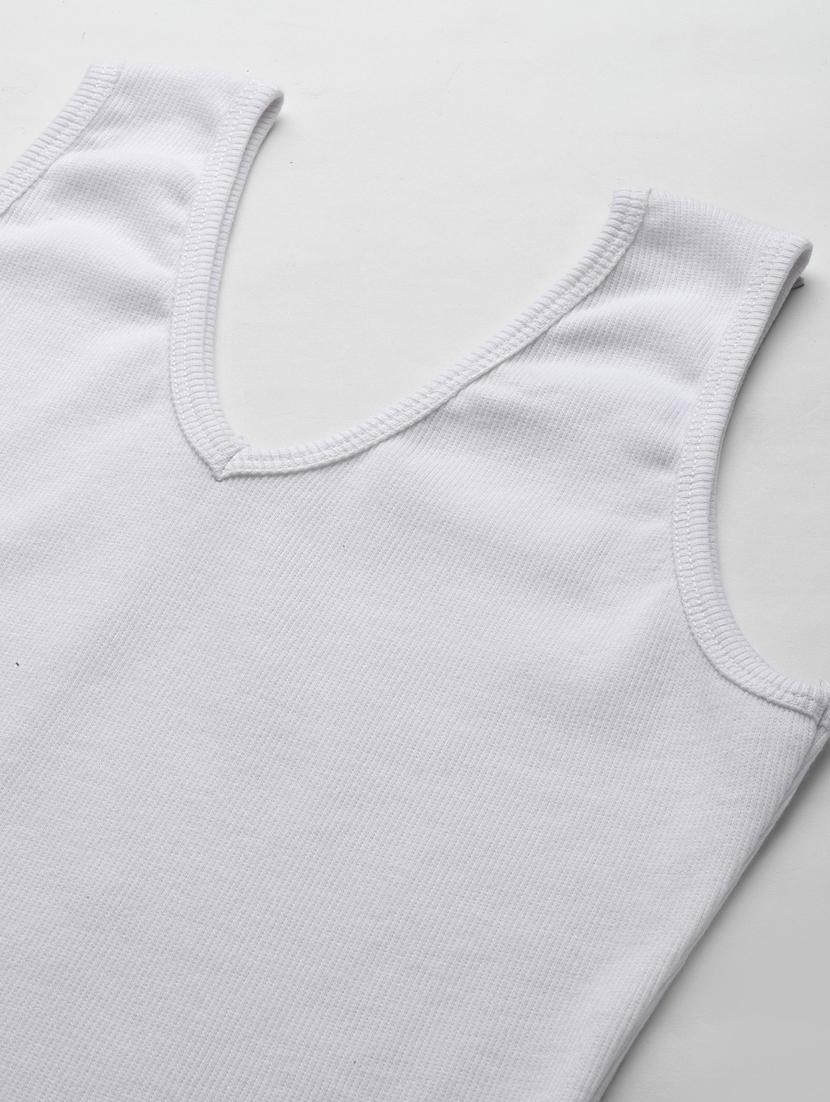 women's white v neck top - 18439844 - Standard Image - 4