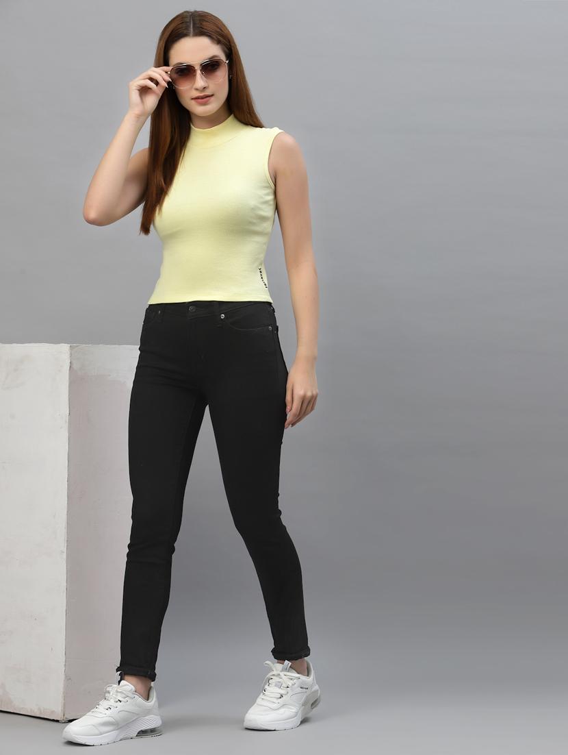 women's crop mock neck top - 18439848 - Standard Image - 4