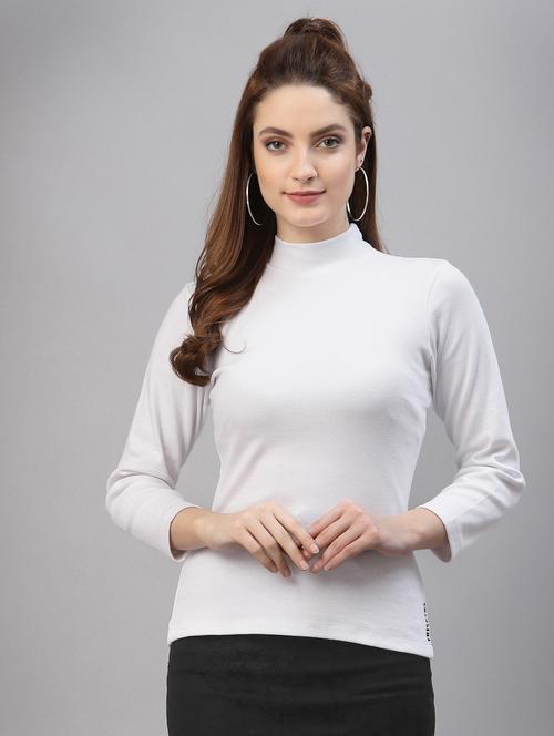 women's straight turtle neck top - 18439865 -  Standard Image - 0