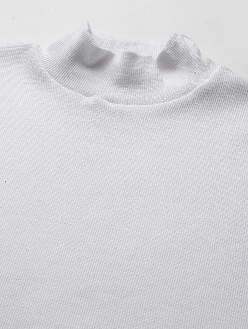 women's straight turtle neck top - 18439865 - Standard Image - 4