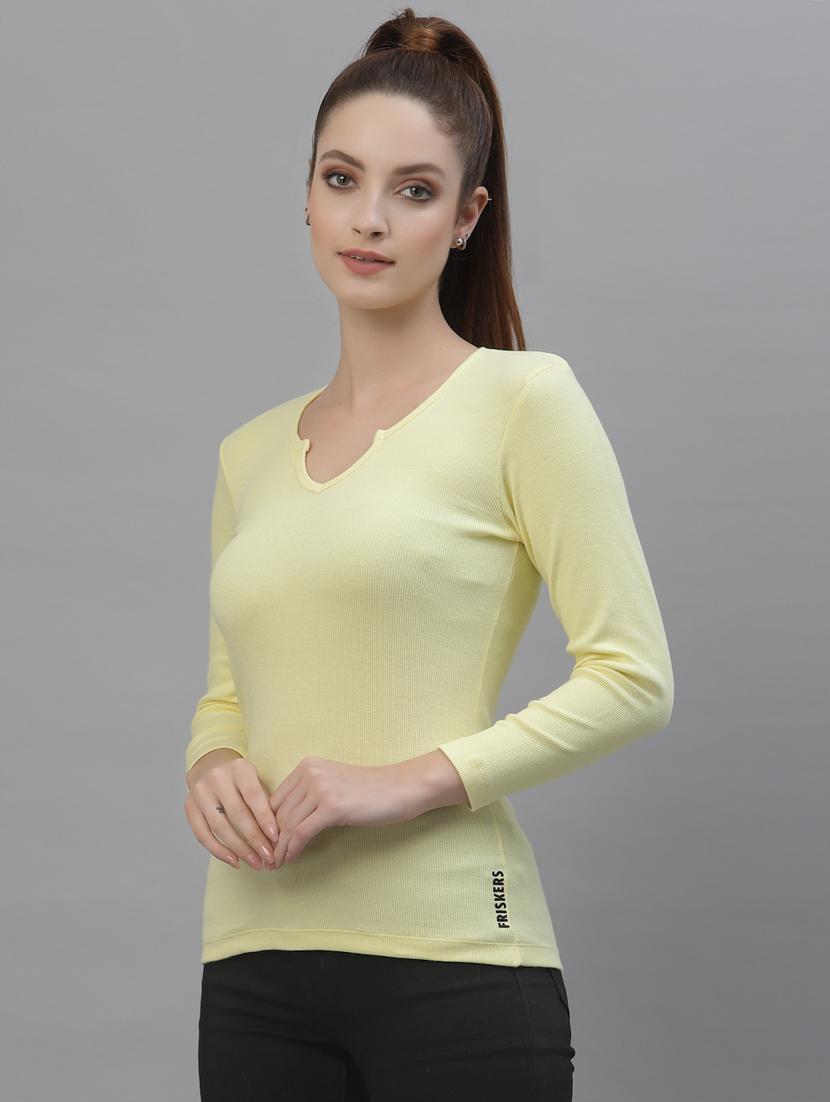women's straight notch neck top - 18439869 -  Standard Image - 1