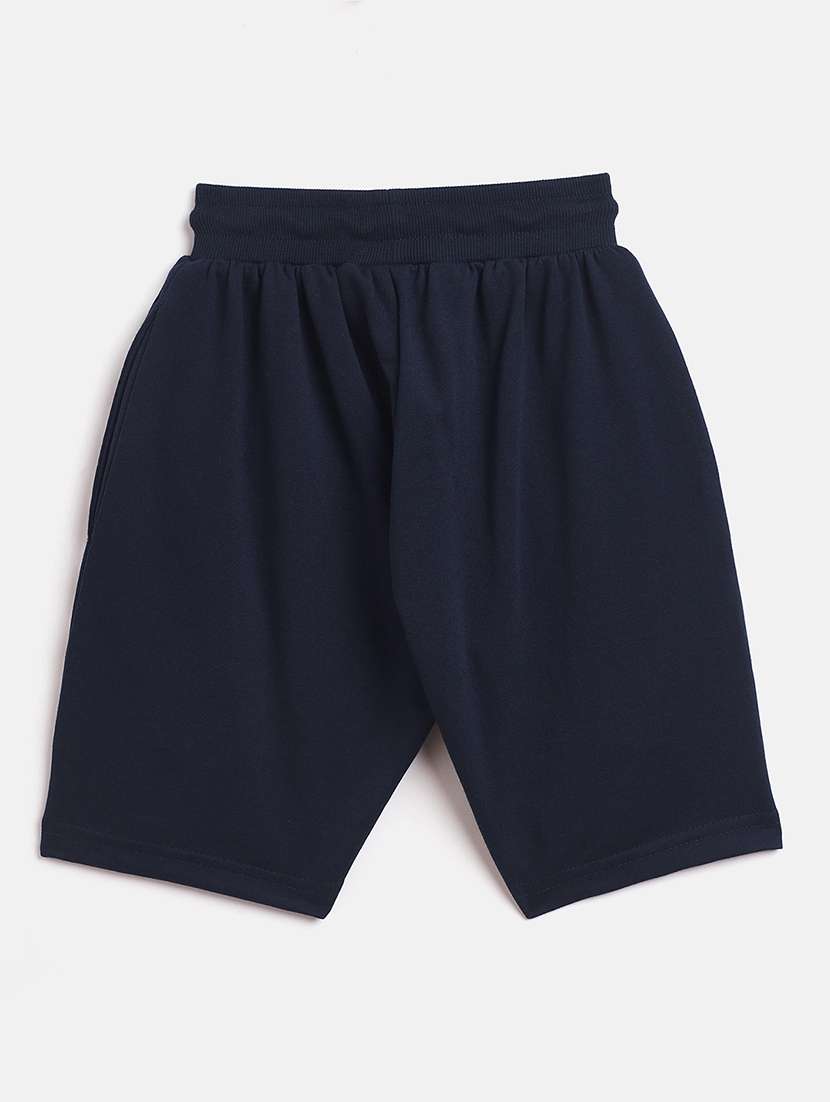 girls navy blue printed shorts - 18440084 -  Standard Image - 1
