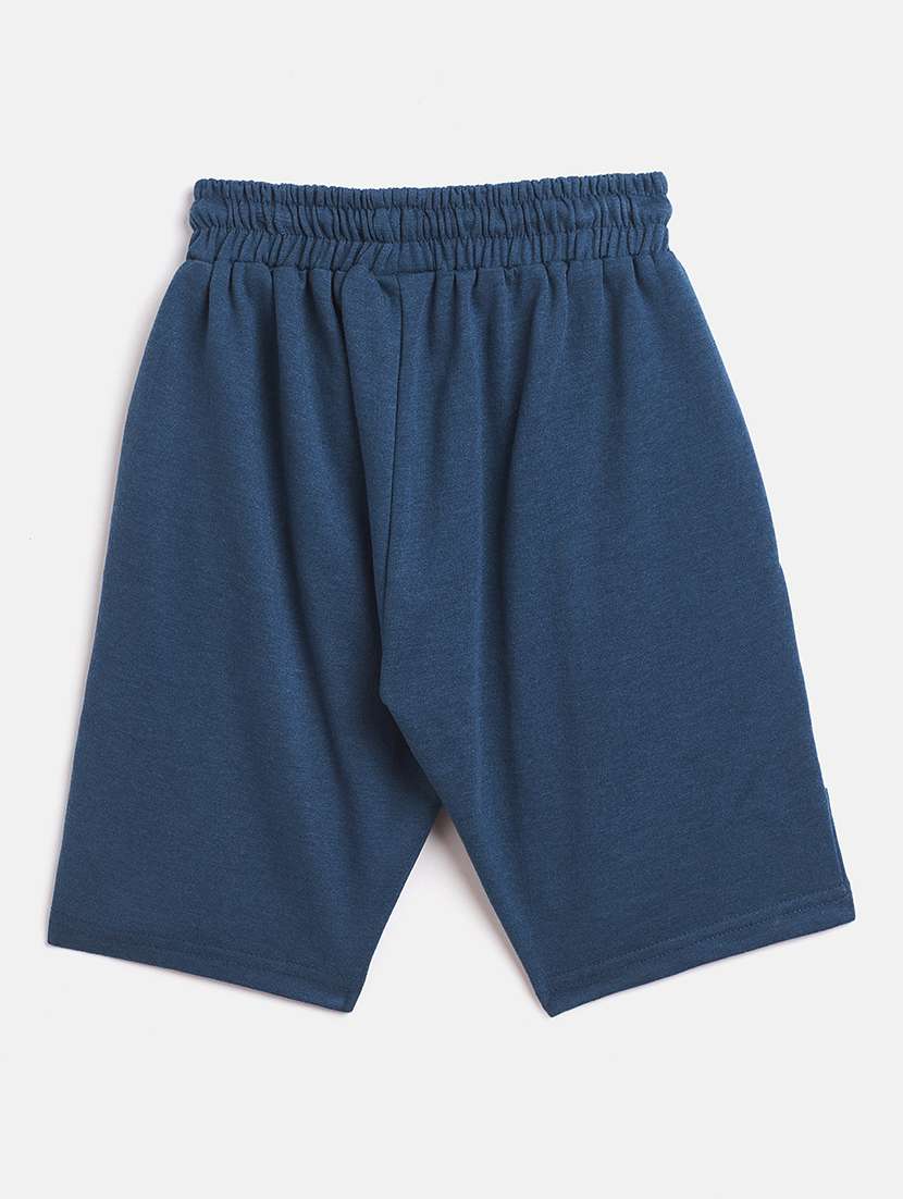 girls blue printed shorts - 18440085 - Standard Image - 1