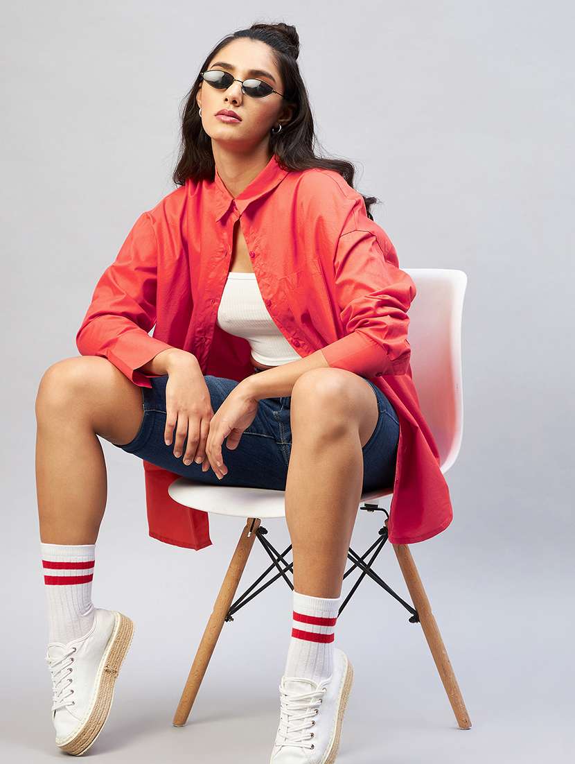 long sleeved solid regular shirt - 18440100 -  Standard Image - 4