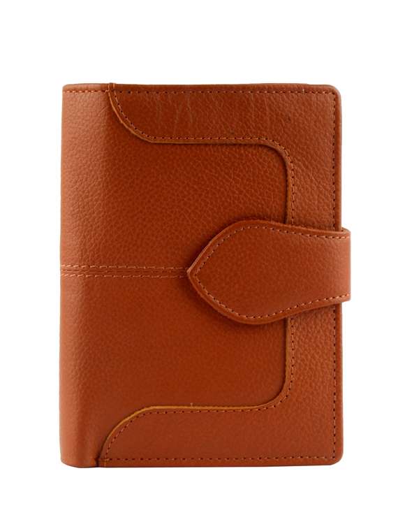 brown genuine leather wallet