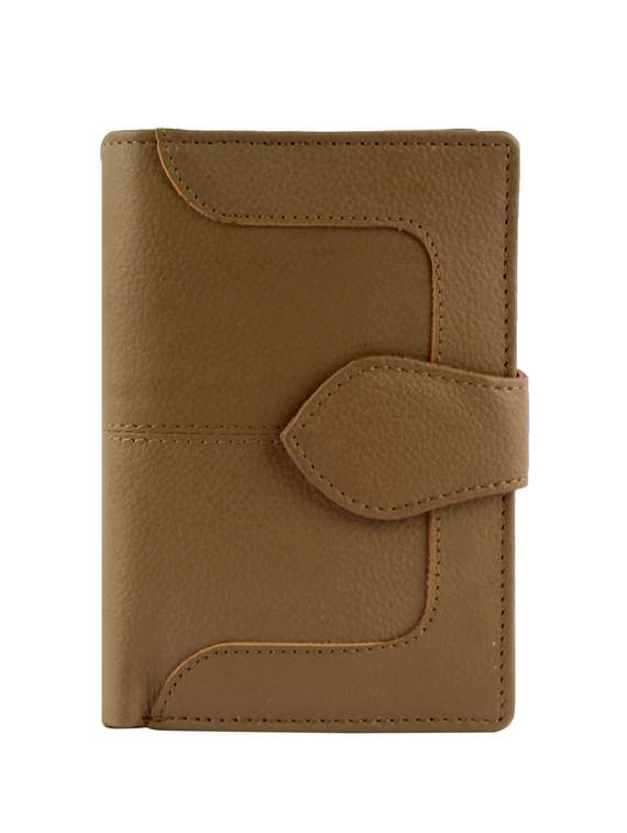 brown genuine leather wallet