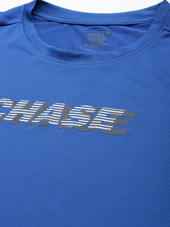 blue chest print t-shirt - 18440427 - Standard Image - 4
