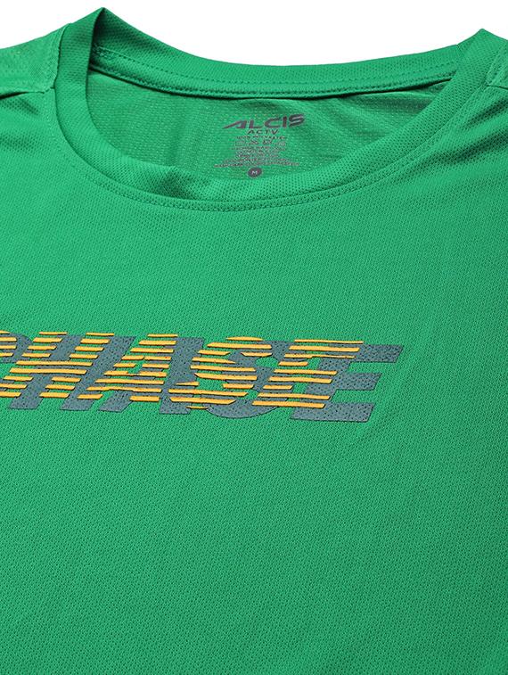 green chest-printed t-shirt - 18440428 - Standard Image - 4