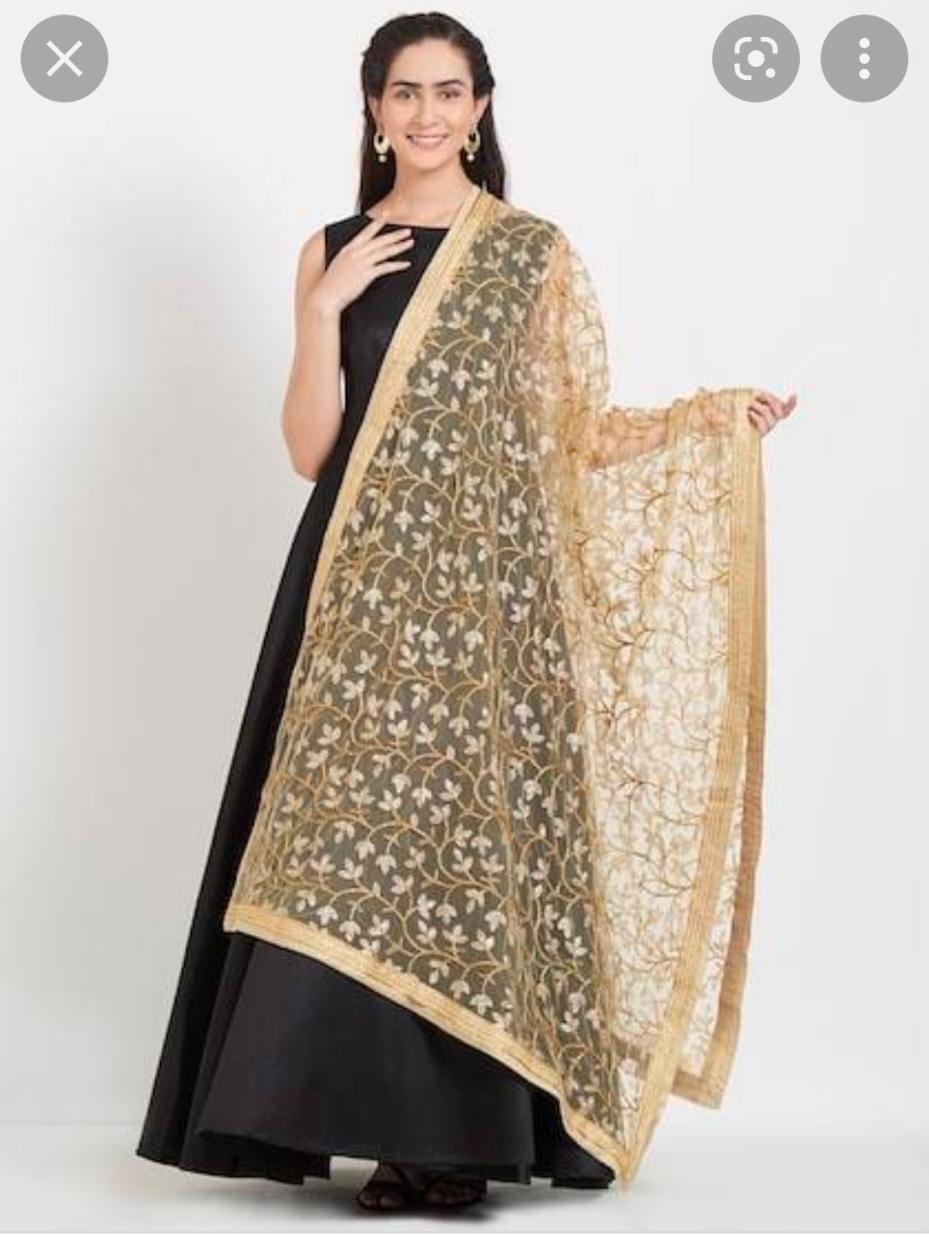 women net embroidered dupatta  - 18440459 -  Standard Image - 1