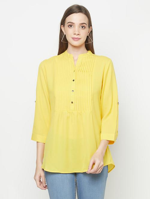 solid pintucks a-line top  - 18440721 -  Standard Image - 0