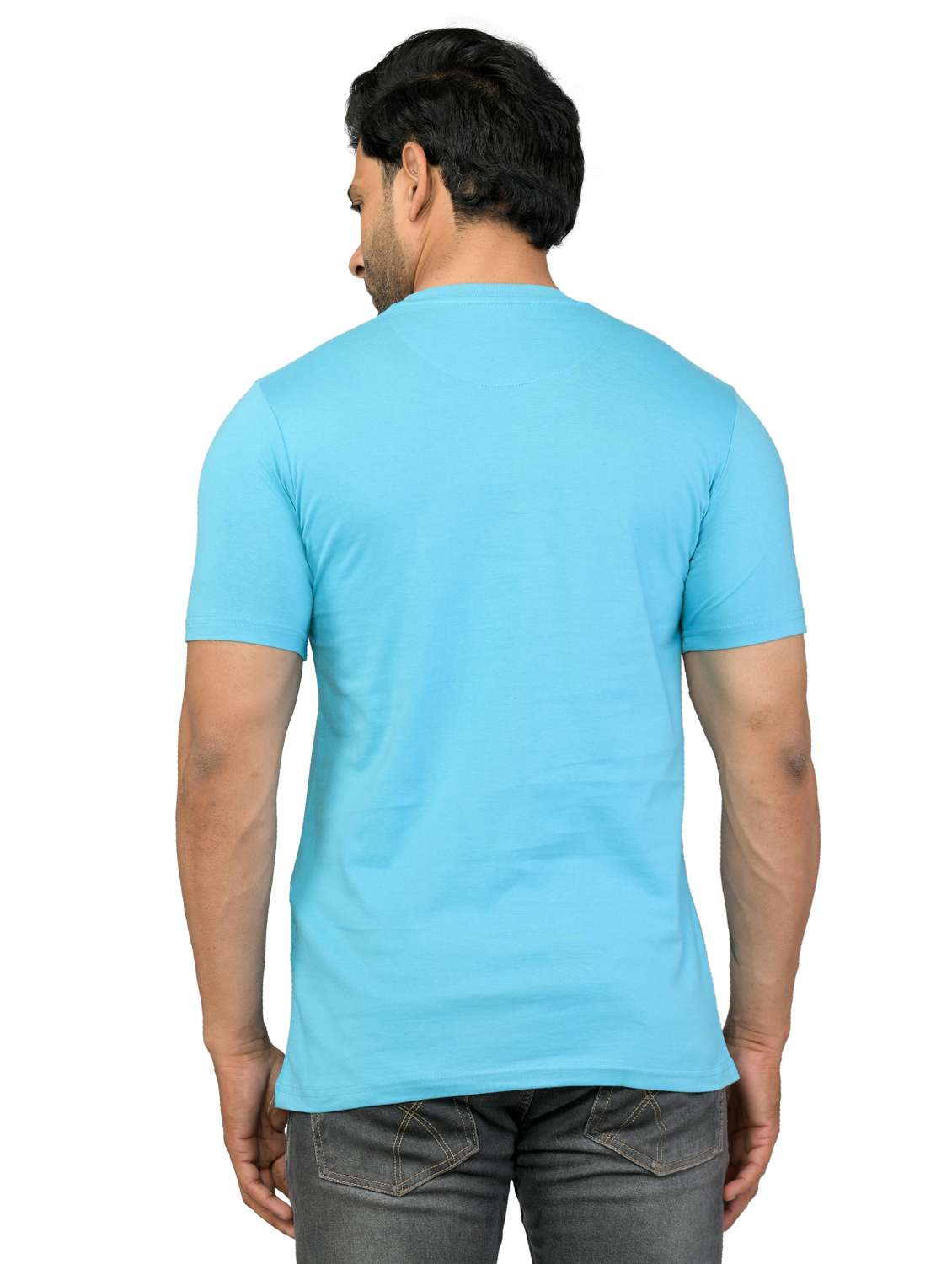 light blue solid t-shirt  - 18440785 -  Standard Image - 1