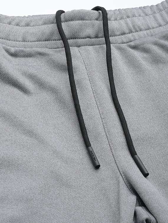 Grey Solid Full Length Track Pant - 18440793 -  Standard Image - 4