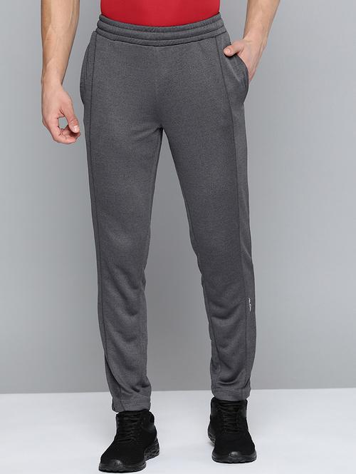 grey solid track pant - 18440795 -  Standard Image - 0