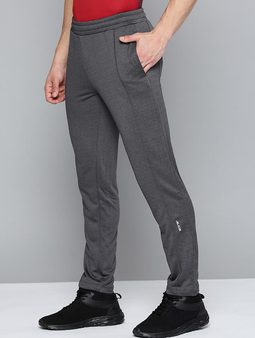 grey solid track pant - 18440795 -  Standard Image - 1