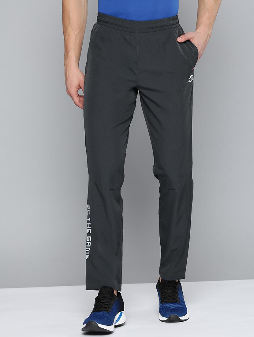 grey solid full length track pant - 18440798 -  Zoom Image - 0