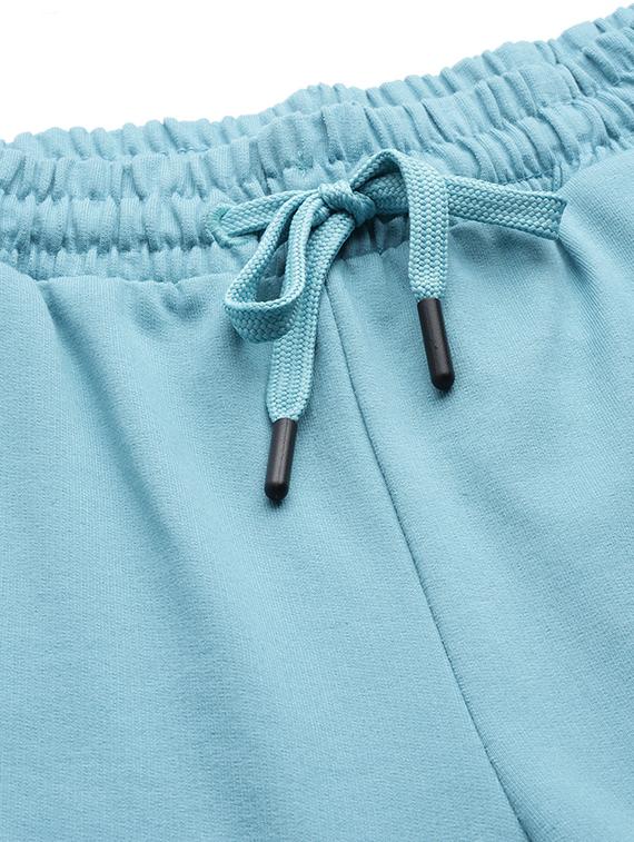 light-blue solid sports shorts - 18440821 - Standard Image - 4
