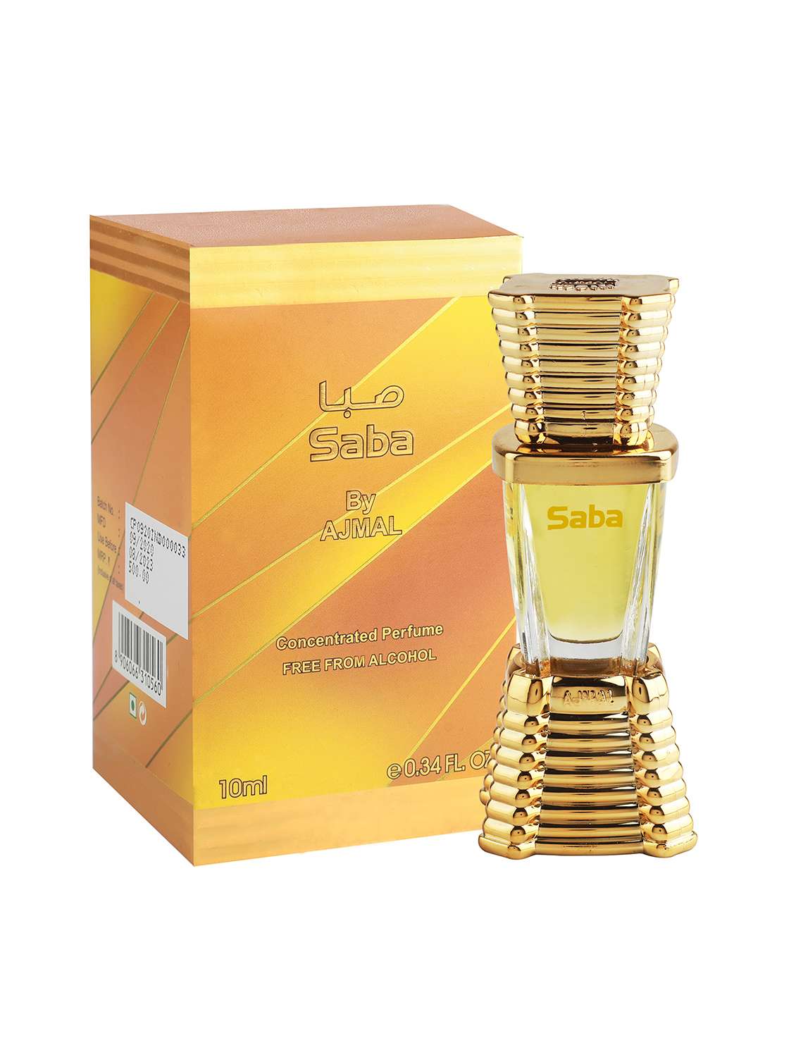 ajmal saba concentrated perfume oil 10ml attar for men & women