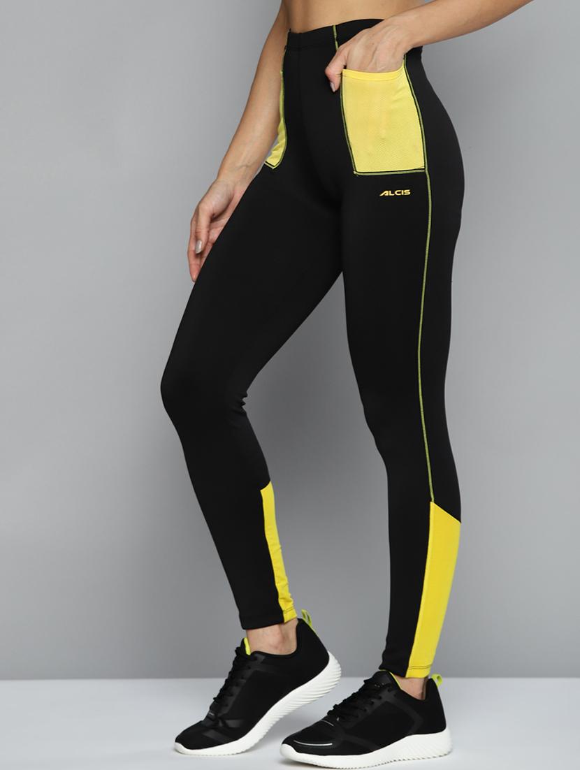 high rise color block sports legging - 18440842 - Standard Image - 1