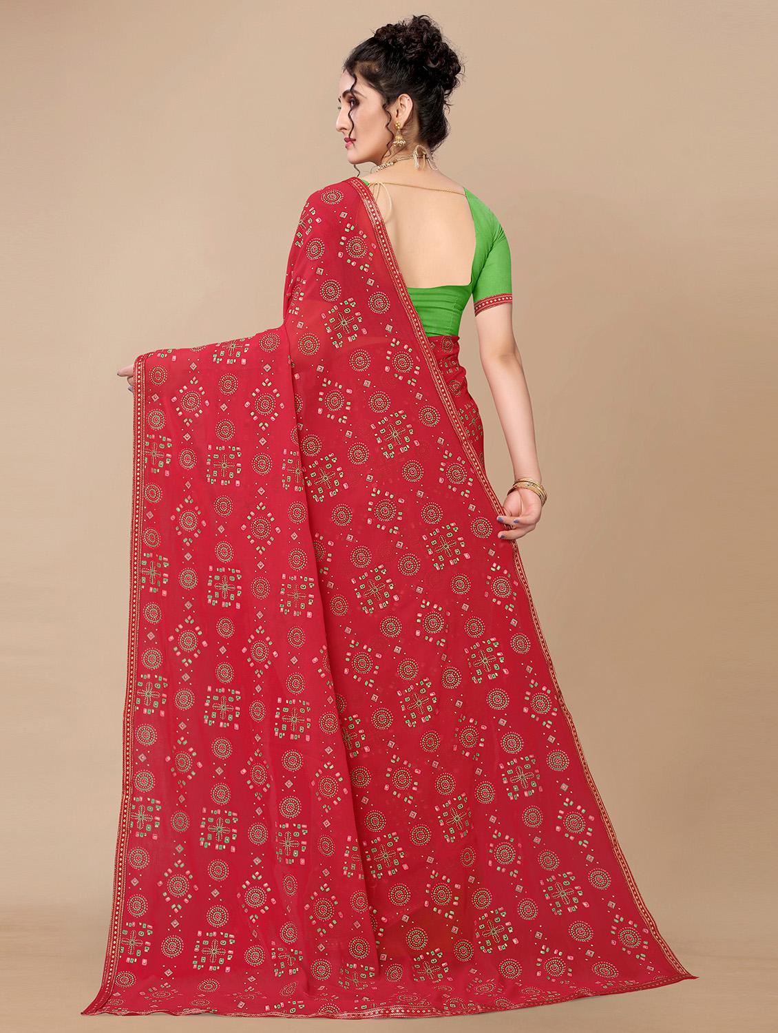 hand block printed saree  - 18441638 -  Standard Image - 1