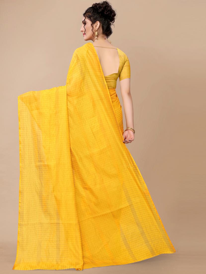 checkered uppada saree - 18441645 -  Standard Image - 1