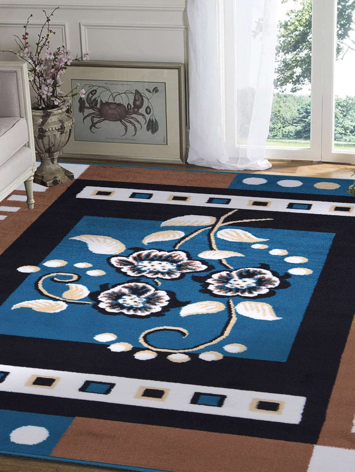 printed living room home carpet