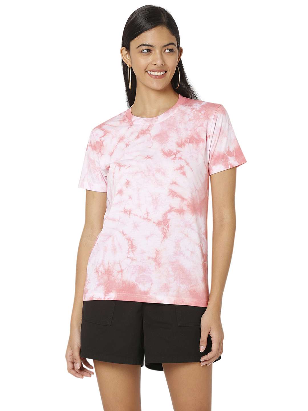 women's all over print crew neck t-shirt