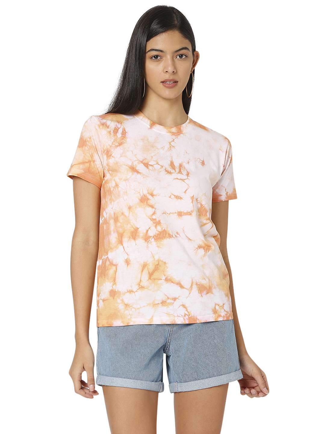 women's all over print crew neck t-shirt